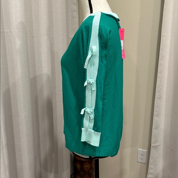 Lilly Pulitzer Green Women's Sweater Top. - Picture 4 of 10